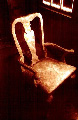 red queen anne chair
